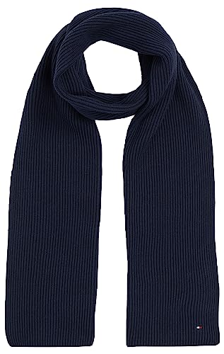 Tommy Hilfiger Szalik damski z flagą Essential, niebieski (Kosmiczny Błękit), Rozmiar uniwersalny