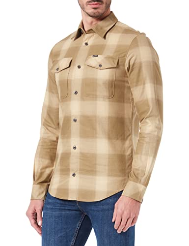 G-STAR RAW Męska koszula Marine Slim, Wielokolorowy (Fresh Army Green Ryan Check C964-c980), L