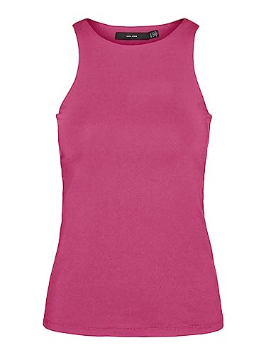 VERO MODA Women's VMBIANCA SL Tank TOP NOOS T-Shirt, Pink Yarrow, S, różowy, S