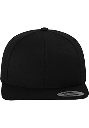 Flexfit Unisex Classic Snapback czapka baseballowa, czarna, młodzieżowa