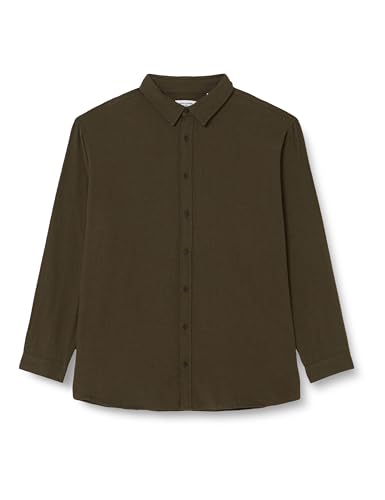 JACK&JONES PLUS Męska koszula Jjplain Fall Solid Shirt Ls Pls, Forest Night, 5XL