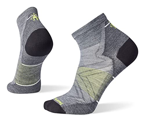 Smartwool Męskie skarpety Run Zero Cushion do kostki, szare, rozmiar XL, średni szary, XL