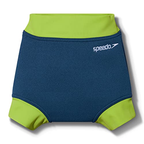 Speedo Boy's Learn to Swim Essential pokrowiec na pieluchy Harmony, niebiesko-zielona jaszczurka, 18-24 M, Harmonia niebieska/zielona jaszczurka, 24 miesi?cy