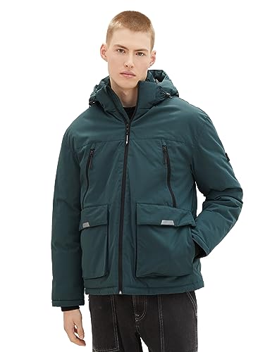 TOM TAILOR Denim Męska kurtka 1039403, 10362-Dark Gable Green, M, 10362 - Dark Gable Green, M
