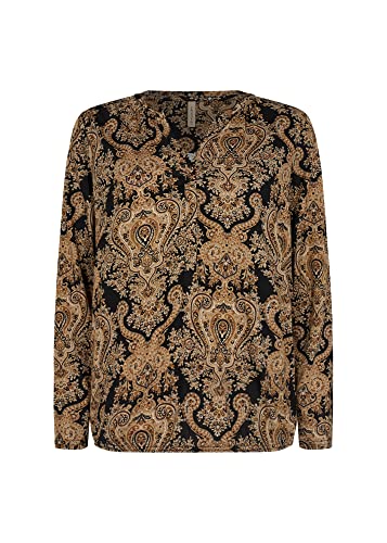 SOYACONCEPT Damska bluza Sc-Felicity AOP, 999 Black Combi, XXL