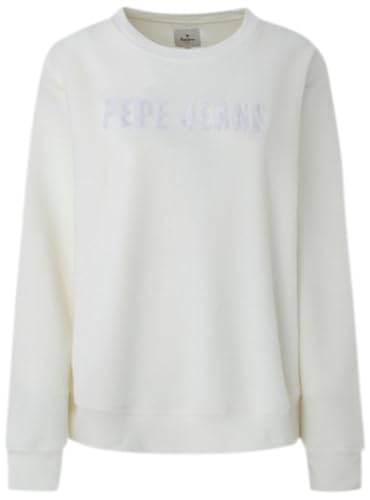 Pepe Jeans Damska bluza z kapturem Cacey, Biały (mysz), XL
