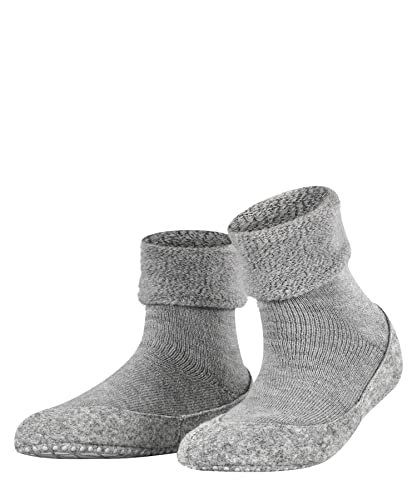 FALKE Kobiety Kapcie Cosyshoe W HP Wełna Merynosa z wypustkami na podeszwie 1 Para, Szary (Light Grey 3400), 37-38