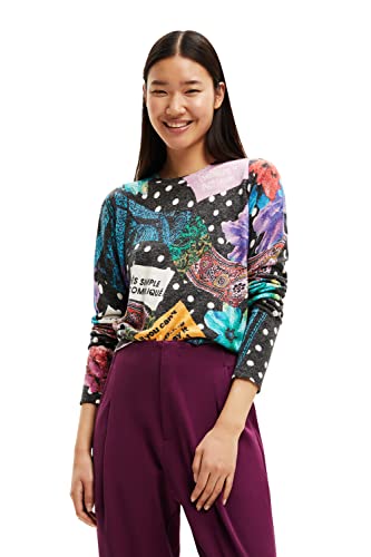 Desigual Sweter damski, czarny, XL