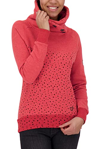 Alife and Kickin damska bluza fioletowa B bluza damska sweter ze stójką sweter XS-XXL, Cranberry Melange, M, Żurawina melanż