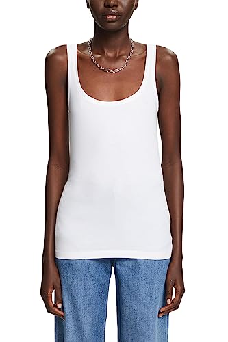ESPRIT T-shirt damski, 100 / biały, XXL