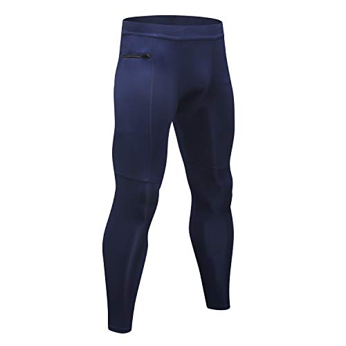 EULLA Legginsy Męskie, Granatowy, XL