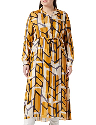 Sisley Damska sukienka 4Q12LV02O, wielokolorowa, brązowa 75C, 46 (DE)