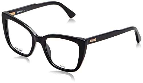 MOSCHINO MOS603 Okulary, Czarne, 52 damskie, Czarny, 52