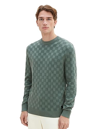 TOM TAILOR sweter męski, 19643 - Green Dust, S