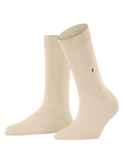 Burlington Kobiety Skarpety Lady W SO Organiczna Bawełna jednokolorowe 1 Para, Beżowy (Cream 4011), 36-41