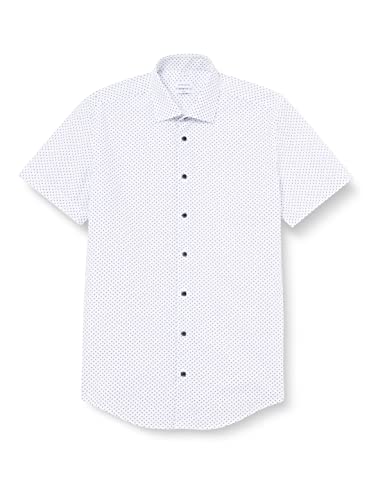 Seidensticker Męska koszula Slim Fit z krótkim rękawem, jasnoniebieska, 36, jasnoniebieski, 36