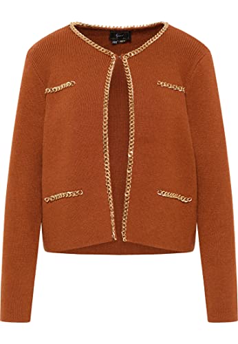 faina Kardigan damski 11025376, Ciemny wielbłąd, M-L