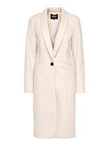 ONLY Kurtka damska ONLEMMA Fitted OTW Coat, Pumice Stone/szczegóły: melanż, XL (2 sztuki)