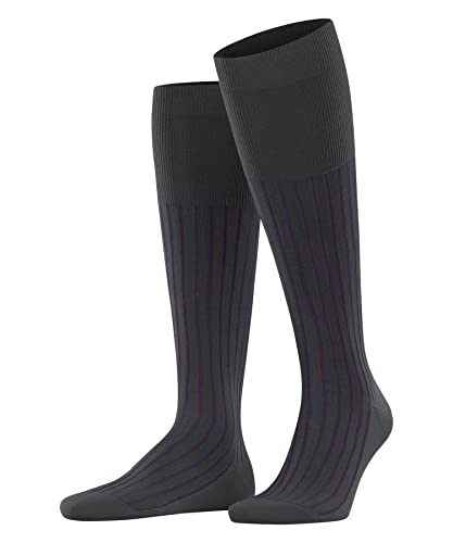 FALKE Shadow Długie Skarpety Męskie Bawełna 1 Para, Szary (Gunmetal 3226), 39-40 EU