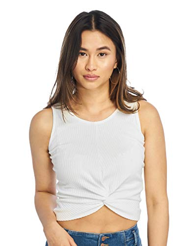 ONLY Damska koszulka Online S/L z węzłem TOP JRS, Cloud Dancer, M, Cloud Dancer, M
