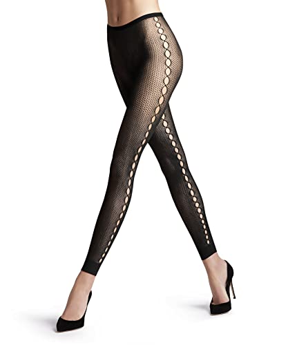 FALKE Kobiety Legginsy Supersize Net W LE Trwałe półprzezroczyste z wzorem 1 Sztuka, Czarny (Black 3009), S-M