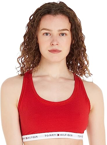 Tommy Hilfiger Damski biustonosz bez podszewki Bralette Curve, Podstawowy czerwony, 3XL