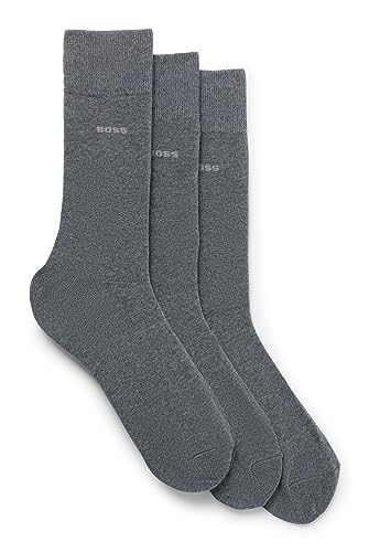BOSS Męskie skarpety 3P RS Uni CC Regular_Socks, średni szary 31, 39-42, Medium Grey31., 39-42