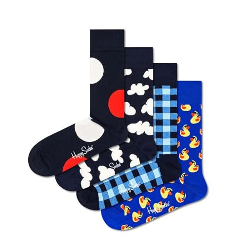 Happy Socks kolorowe i zabawne skarpetki 4-Pack My Favourite Blues Socks Gift Set rozmiar 36-40