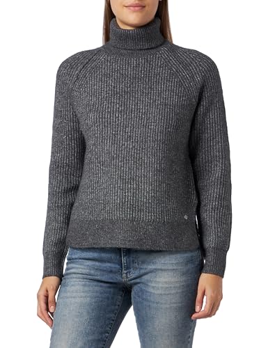 Replay Damski sweter z golfem, krój Regular Fit, M10 Dark Grey Melange, XL