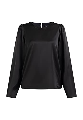 usha BLACK LABEL Damska bluzka z długim rękawem 17326768, czarna, XXL, czarny, XXL