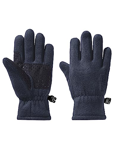 Jack Wolfskin Unisex dziecięce rękawiczki polarowe Glove K, Night Blue, 116, niebieski (Night Blue), 116
