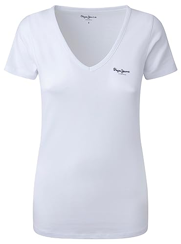 Pepe Jeans koszulka damska korine, 800 biały, L