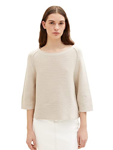 TOM TAILOR Damski sweter 1035302, 12365 - Dusty Beige, XXS