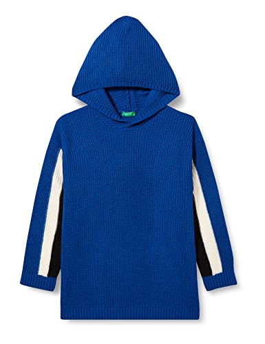United Colors of Benetton Chłopięca bluza z kapturem z długim rękawem, Blueta 07v, 122