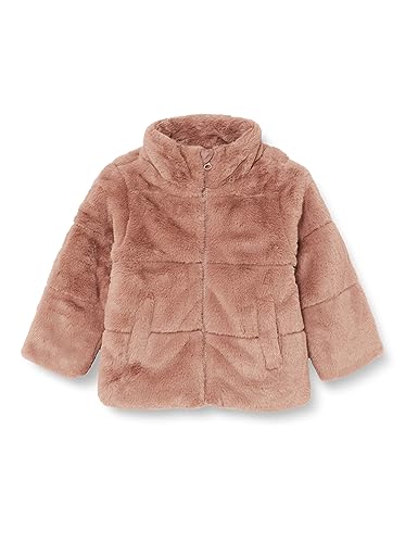 Name It Dziewczęca NMFMOSA Fake FUR Jacket PB kurtka, czarna, 122, czarny, 122 cm