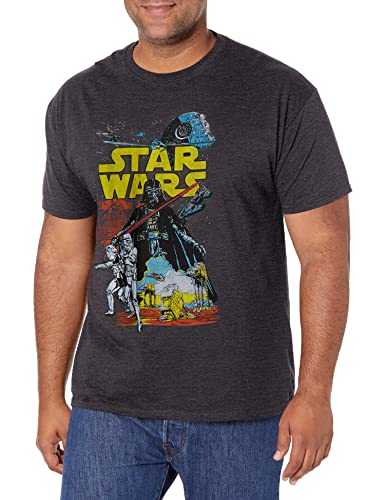 Star Wars T-shirt męski, Wrzosowy węgiel drzewny, 3XL