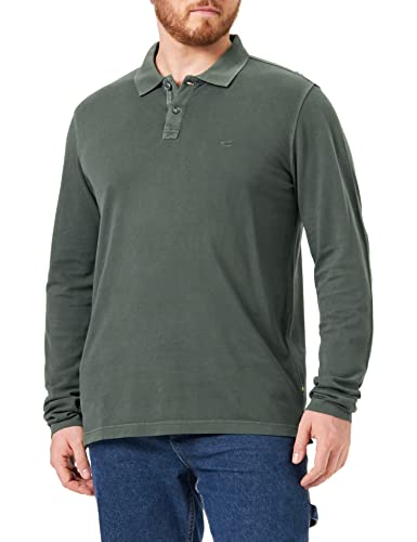 Camel Active Męska Koszula Polo 409865/8P10, Zielona Leaf Green, Xxl
