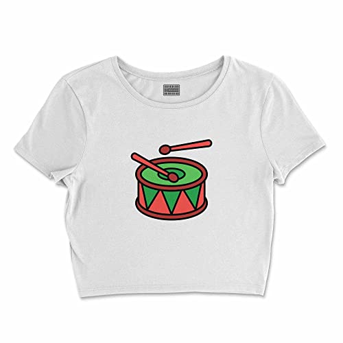 Bona Basics, Damski T-shirt basic, z nadrukiem cyfrowym, 100 bawełny, biały, swobodny, damski top, rozmiar: XL, biały, XL