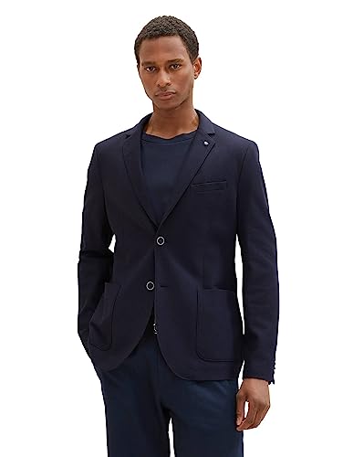 TOM TAILOR Męska marynarka 1038546, 10668-Sky Captain Blue, 52, 10668 - Sky Captain Blue