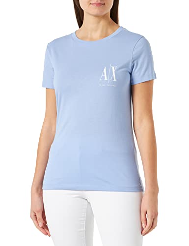 Armani Exchange Koszulka damska z nadrukiem z boku, czarna, ekstra duża, czarny, XXL