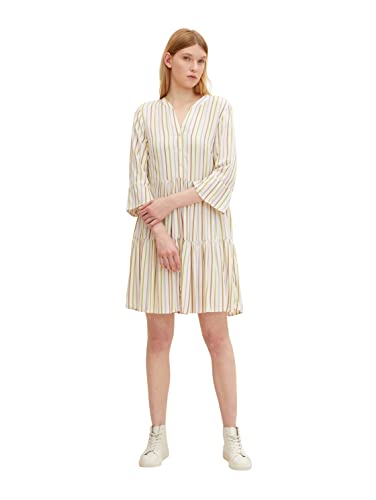 TOM TAILOR Denim Damski sukienka w paski 1032044, 29471 - Vertical Multicolor Stripe, S