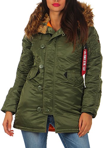 Alpha N3b Vf 59 Wmn Kurtka damska, Sage-Green, S