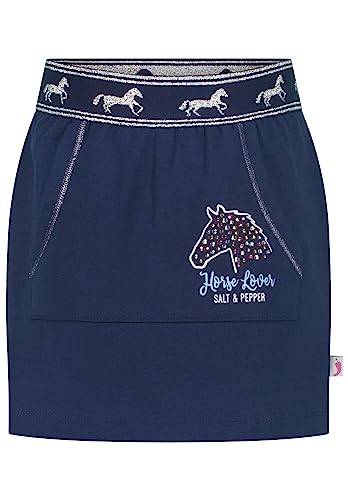 SALT AND PEPPER Dziewczęca spódnica spódniczka z nadrukiem, Granatowy (True Navy), 116 cm