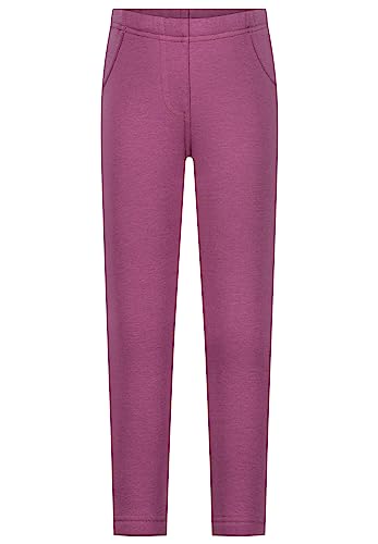 SALT AND PEPPER Dziewczęce legginsy termiczne Basic, Mauve, 128 cm