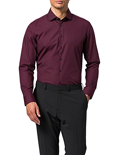 Seidensticker Męska koszula Slim Fit z długim rękawem popelina