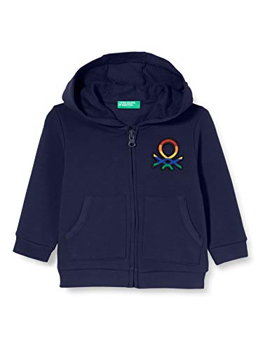 United Colors of Benetton Bluza chłopięca Giacca C/CAPP M/L, Peacoat 252, 62 cm