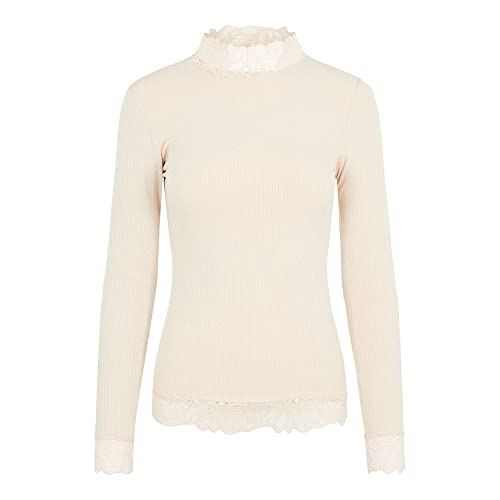 YAS Damska koszulka Yaselle Ls Top S. Noos, Whisper Pink, XS