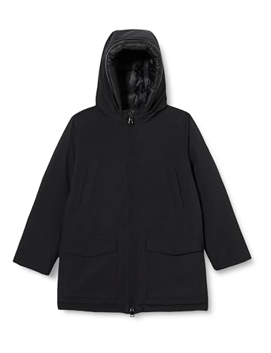 Champion Legacy Outdoor B-Neopren Poly-Plain Woven Hooded Kurtka dla dzieci i młodzieży, Nero, 5-6 lat
