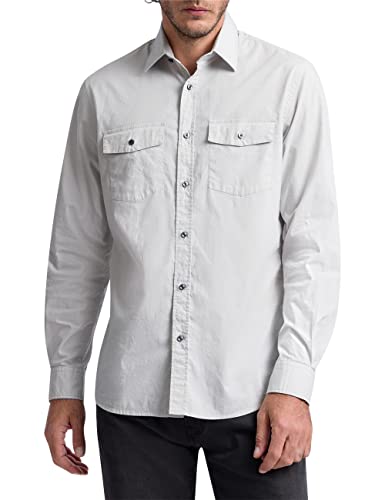 Pierre Cardin Męska koszula Bastien, jasnoszara, 3XL