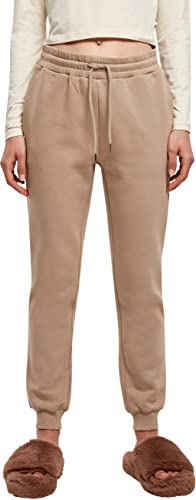 Urban Classics Damskie spodnie do biegania z bawełny ekologicznej dostępne w 2 kolorach, damskie spodnie sportowe, rozmiary XS - 5XL, Softtaupe, XXL